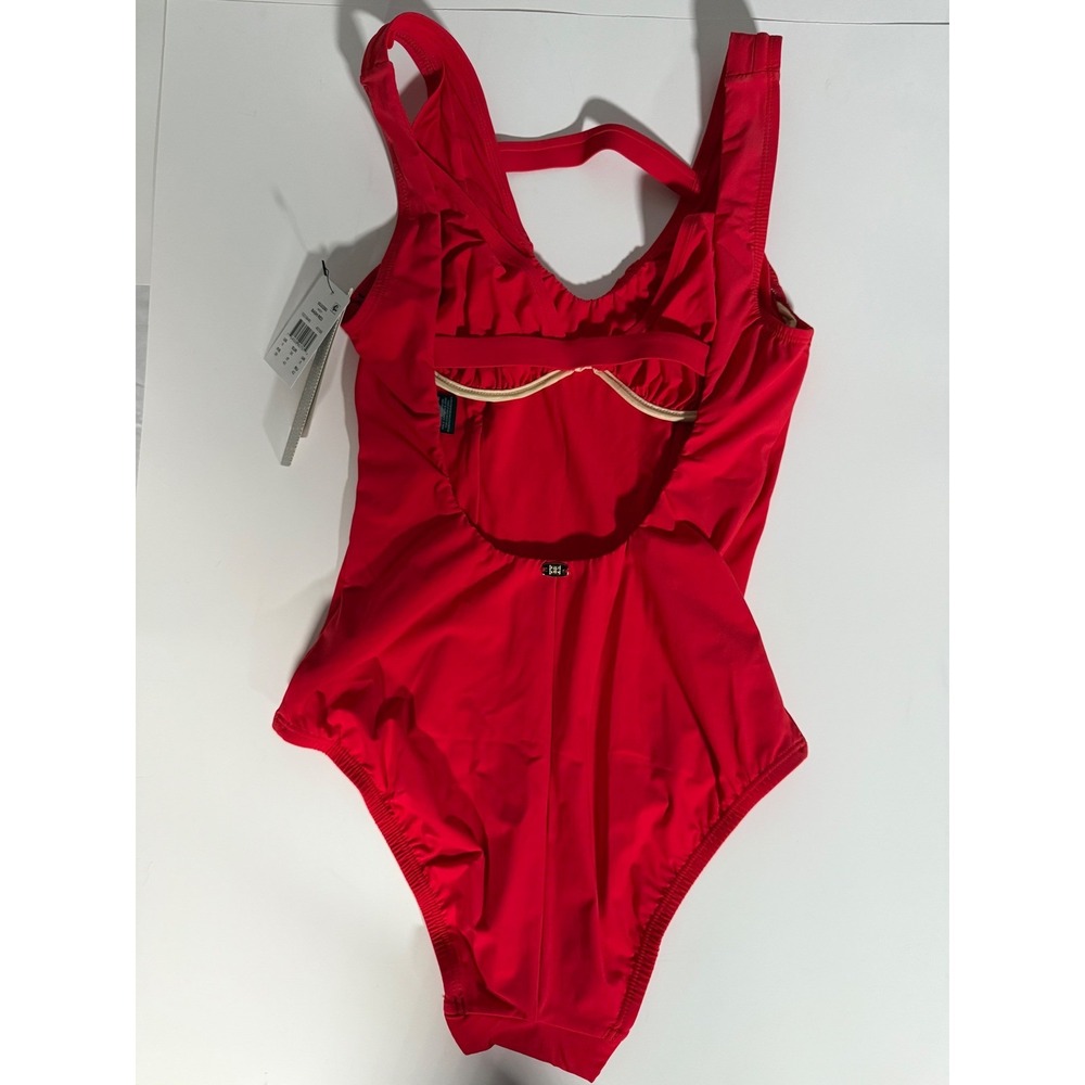 NWT Amoressa by Miraclesuit Discotheque Andy Red Shaping Underwire Swimsuit 6 - Picture 6 of 16